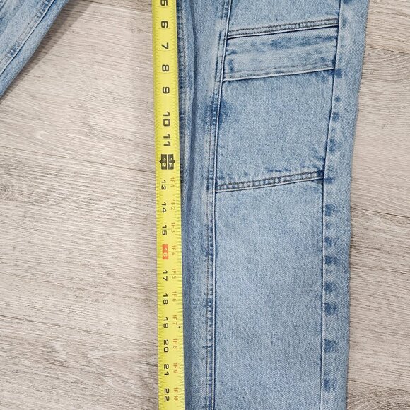 Agolde Cargo Jeans Cooper Light Wash Organic Denim Utility Carpenter Women's 26 - Picture 9 of 11